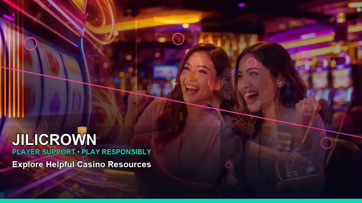 JILICROWN neon slot visuals with a diagonal layout designed for convenient mobile casino browsing